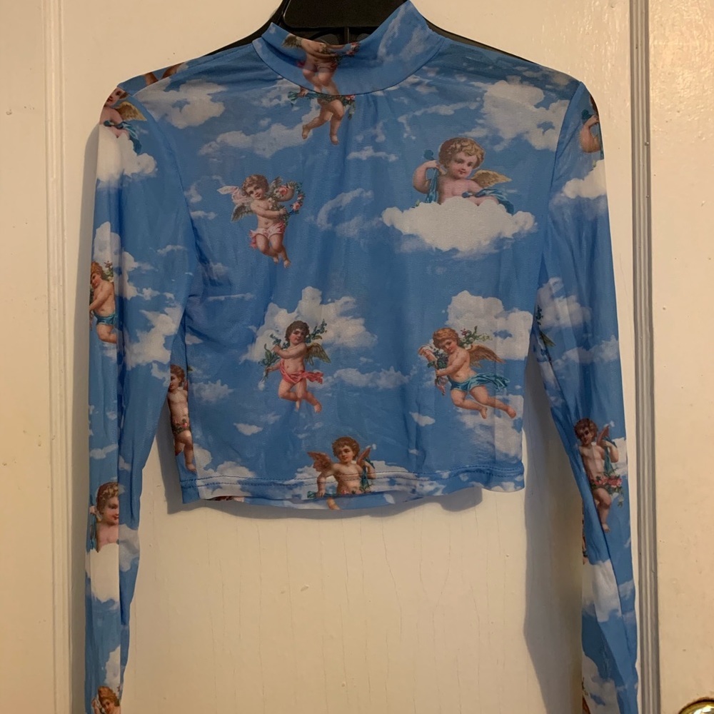 Mesh angel top